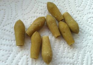 Rectal suppositories from self-made prostate