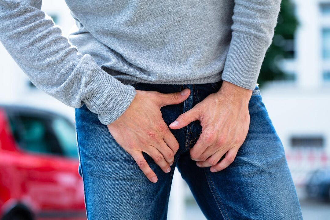 groin pain in a man with prostatitis calculi